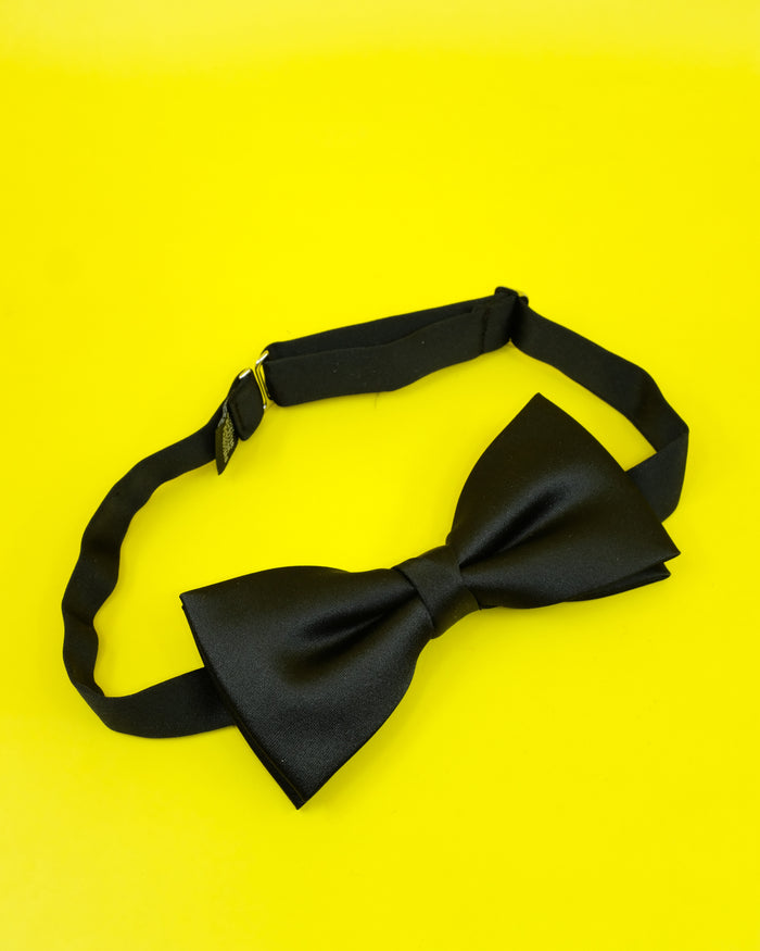 Black Silk Bow Tie