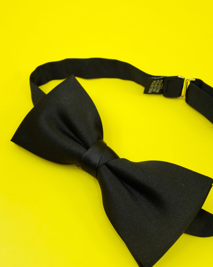 Black Silk Bow Tie