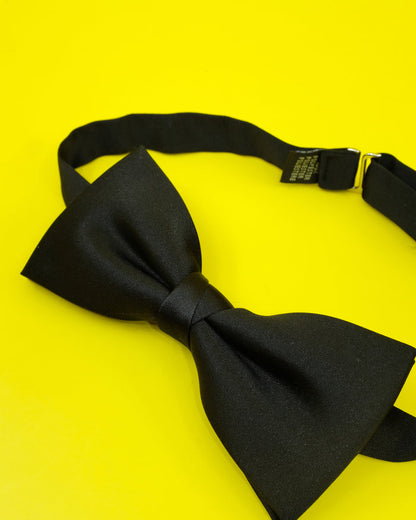Black Silk Bow Tie