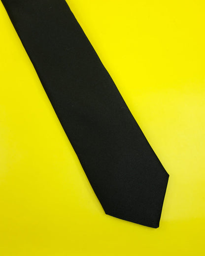 Black Silk Skinny Tie