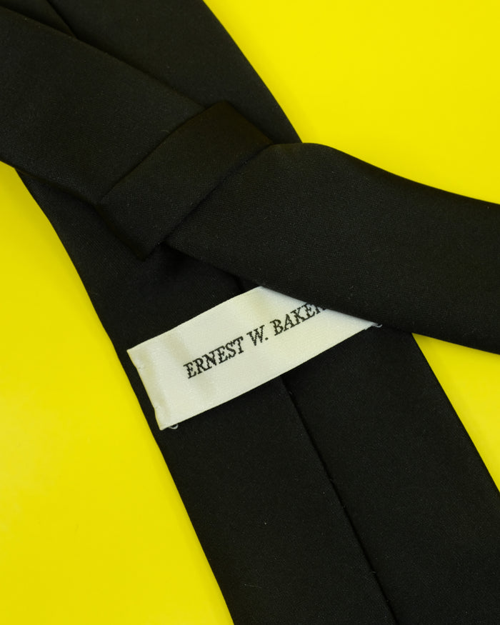 Black Silk Skinny Tie