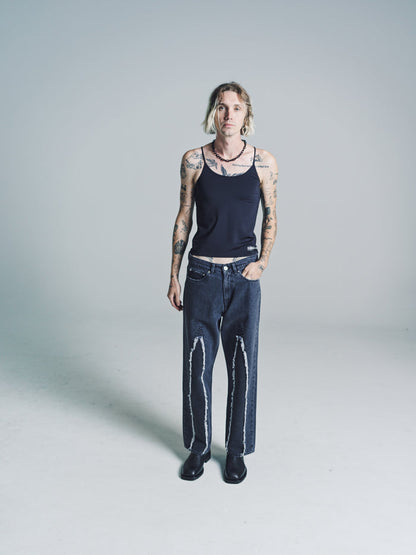 Black Tech Jersey Slender Tank | Our Legacy | DEPARTAMENTO
