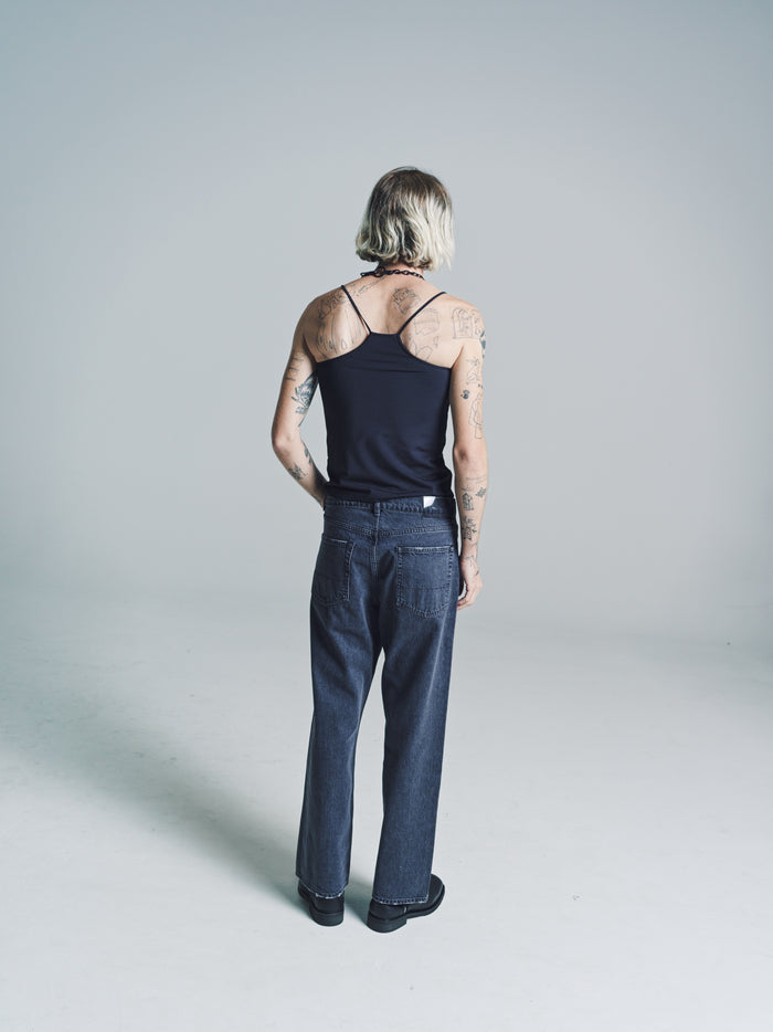 Black Tech Jersey Slender Tank | Our Legacy | DEPARTAMENTO