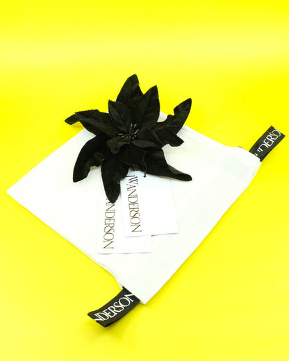Black Velvet Poinsettia Brooch