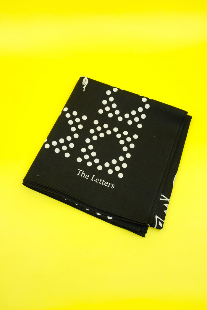 Black Western Bandanna Scarf | The Letters | DEPARTAMENTO