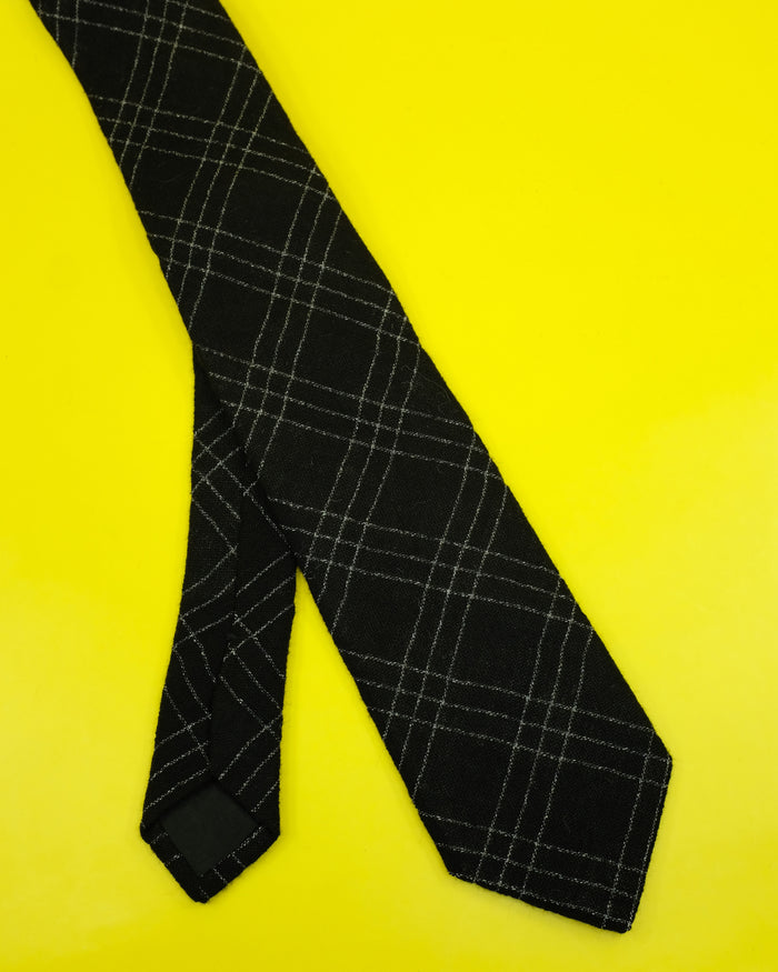 Black & White Check Tie