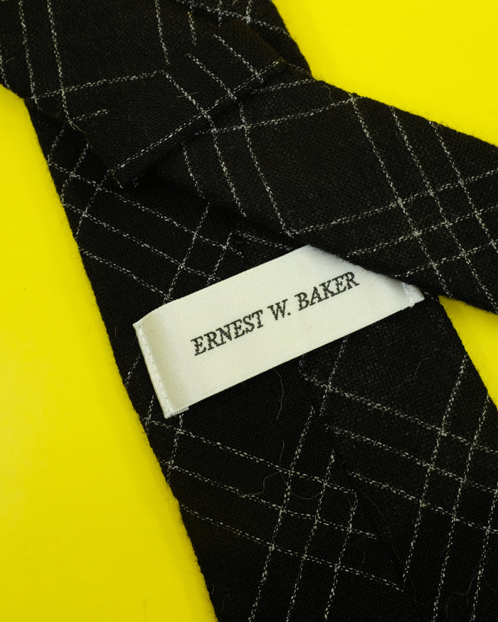 Black & White Check Tie