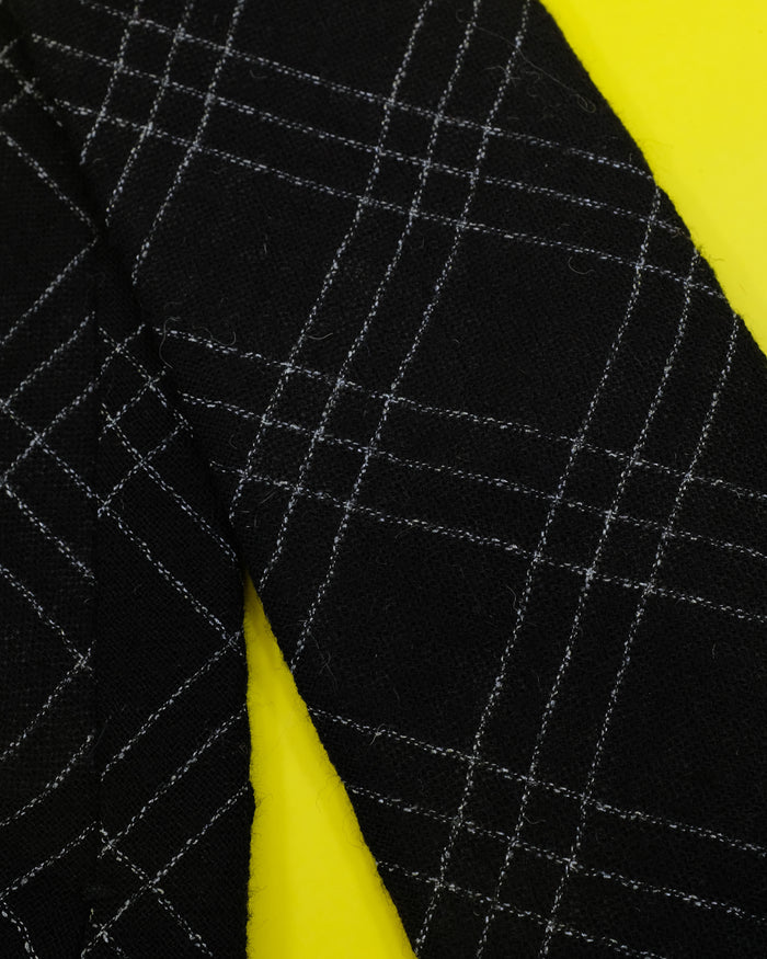Black & White Check Tie