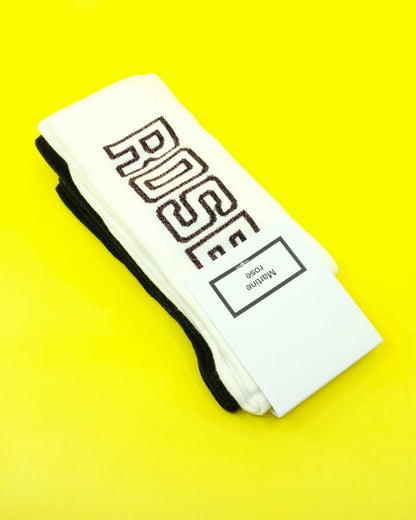 Black & White Fluffy Sock 2-Pack | Martine Rose | DEPARTAMENTO
