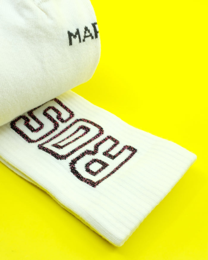 Black & White Fluffy Sock 2-Pack | Martine Rose | DEPARTAMENTO