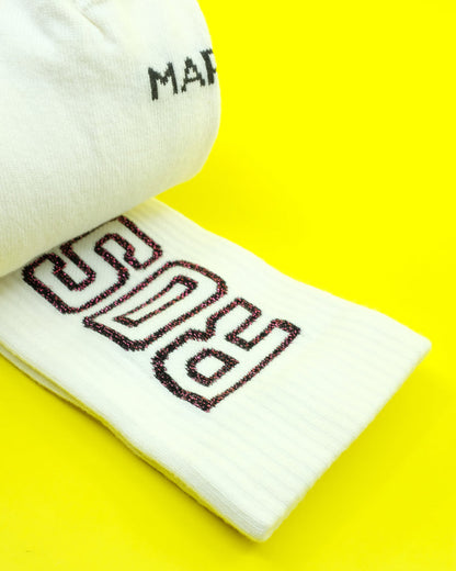 Black & White Fluffy Sock 2-Pack | Martine Rose | DEPARTAMENTO