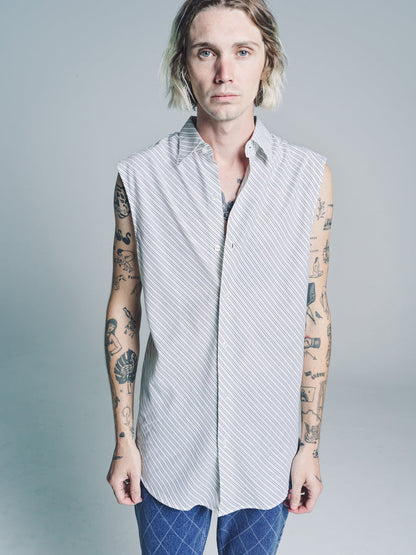 Black & White Stripe Sleeveless Shirt | Ernest W. Baker | DEPARTAMENTO