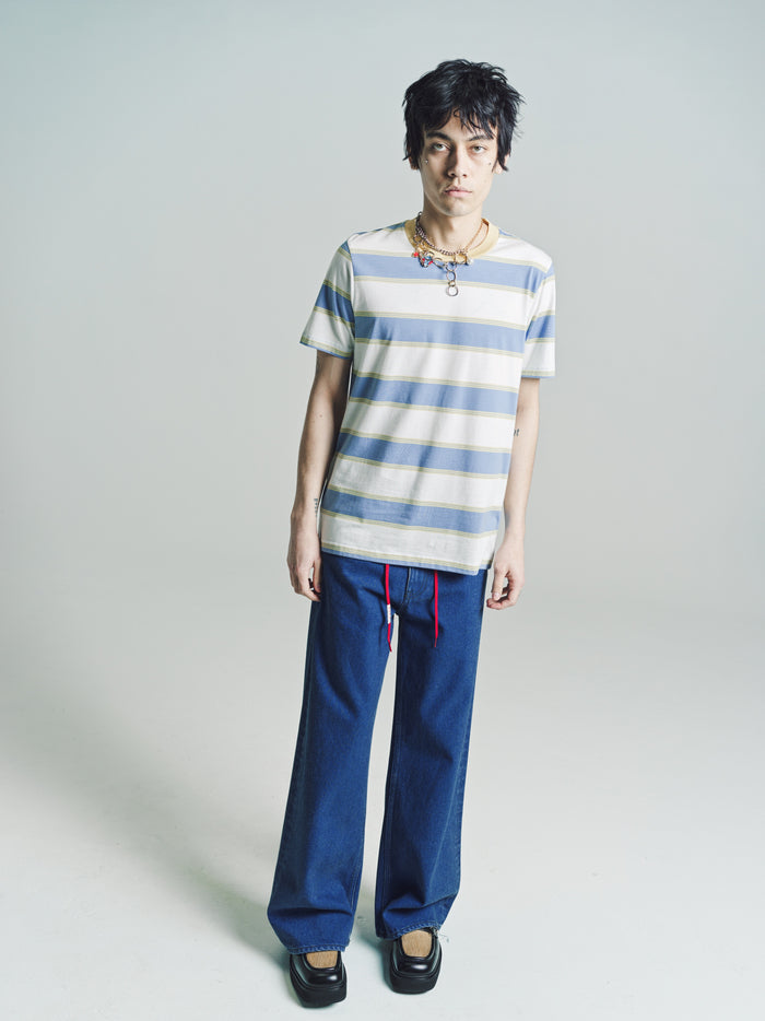 Blue & White Stripe T-Shirt | Marni | DEPARTAMENTO
