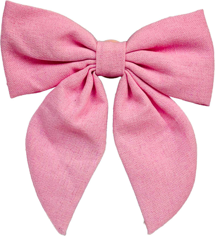 Blush Pink Linen Bottle Bow - B Social Boutique