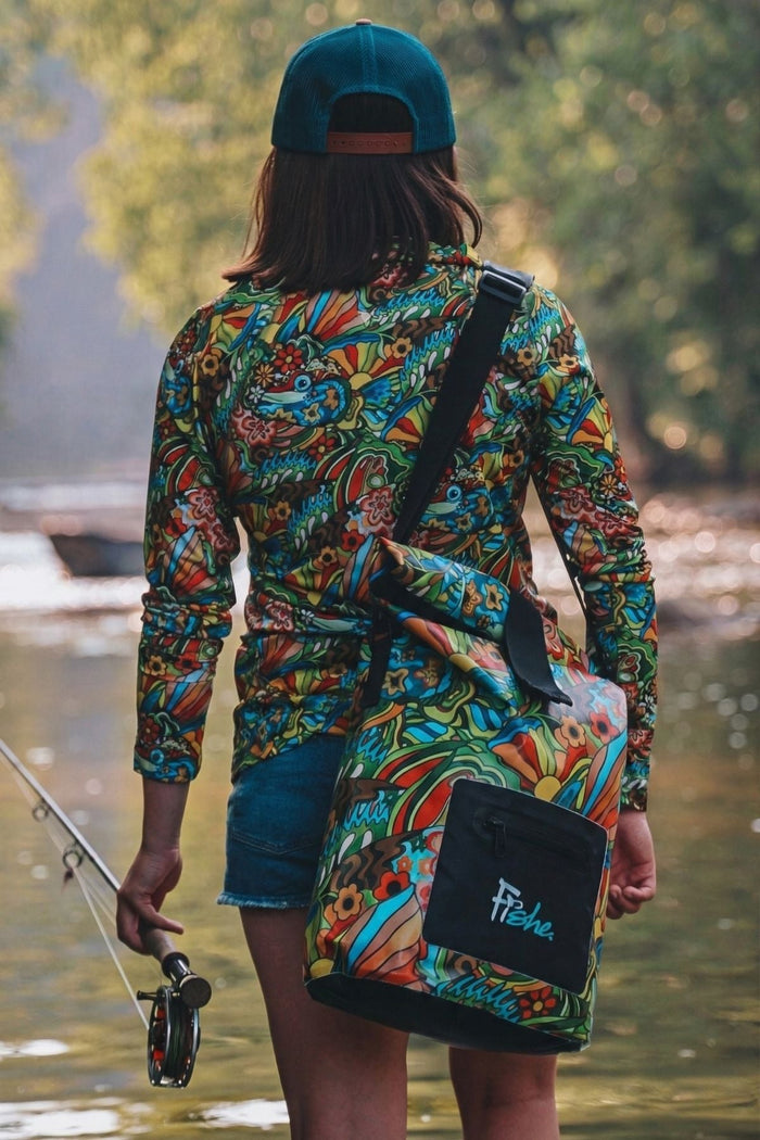 Boho Bass Roll Tote Dry Bag