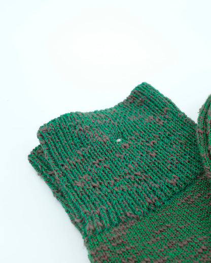 Bottle Green Cotton Slub Sock