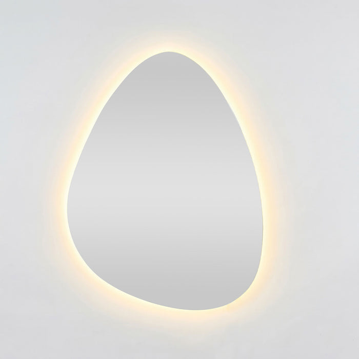 Bowen Asymmetrical LED Vanity Mirror Silver 60x80cm