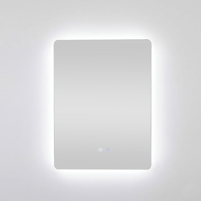 Bowen Rectangle LED Vanity Mirror Silver 60x80cm