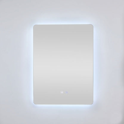 Bowen Rectangle LED Vanity Mirror Silver 60x80cm