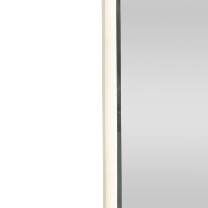 Bowen Rectangle LED Vanity Mirror Silver 60x80cm