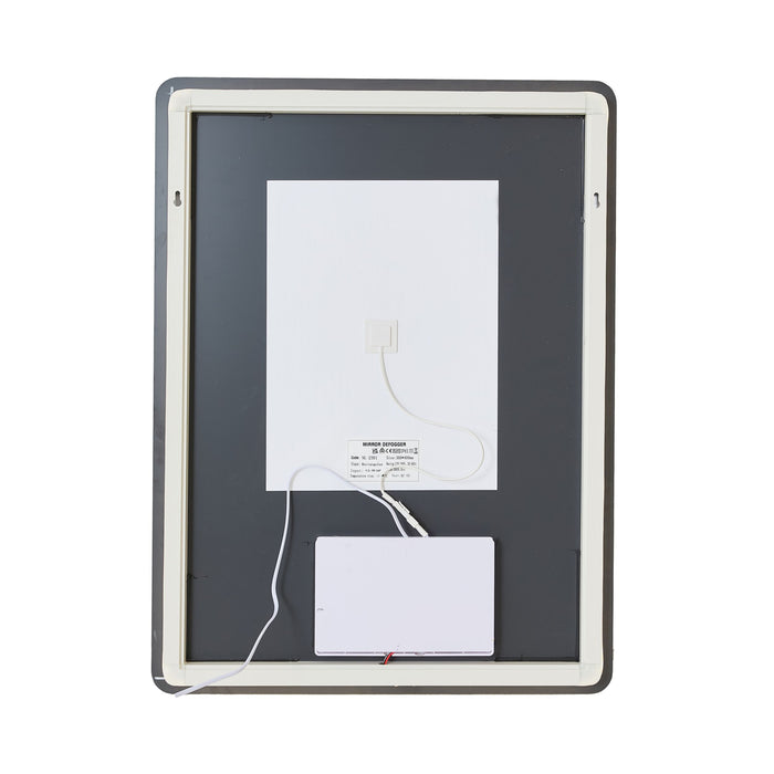 Bowen Rectangle LED Vanity Mirror Silver 60x80cm