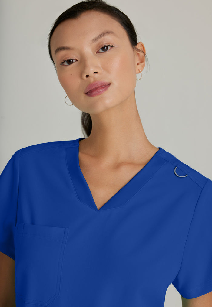 Bree Tuck-in Top - Galaxy - Grey's Anatomy Scrubs