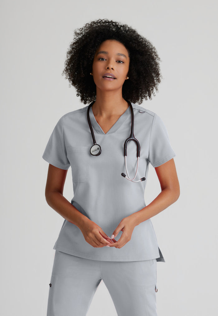 Bree Tuck-in Top - Moonstruck - Grey's Anatomy Scrubs