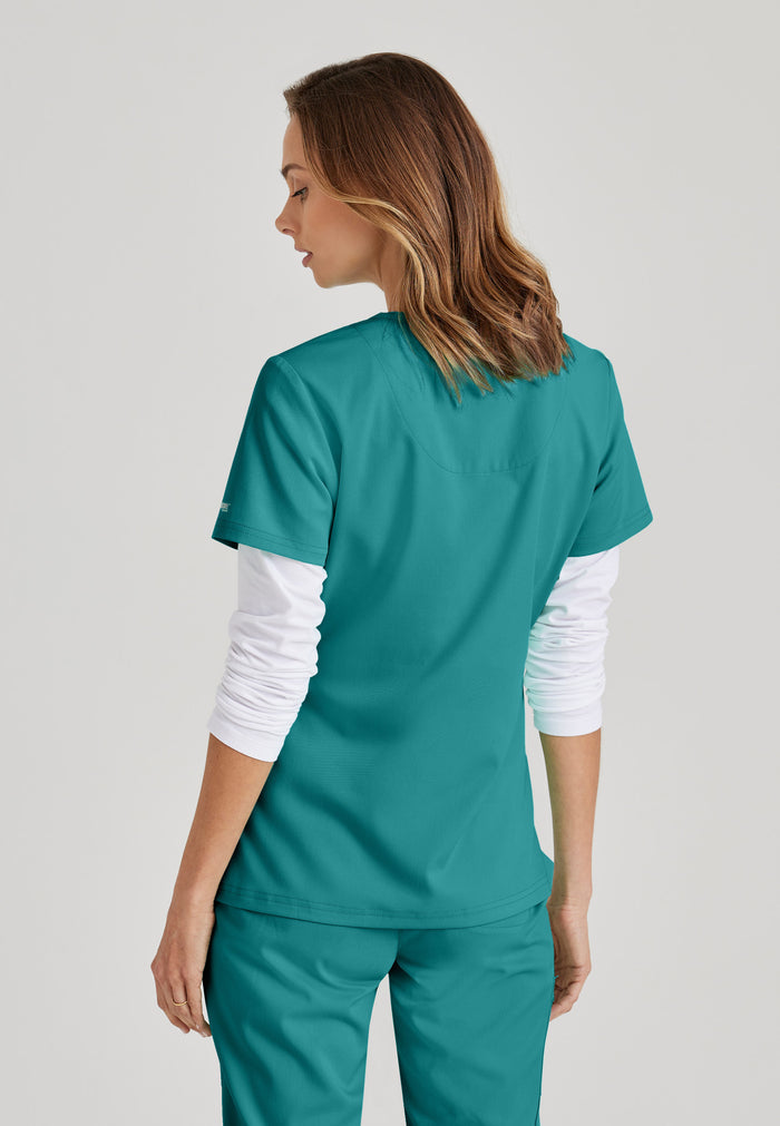 Bree Tuck-in Top - Teal - Grey's Anatomy Scrubs