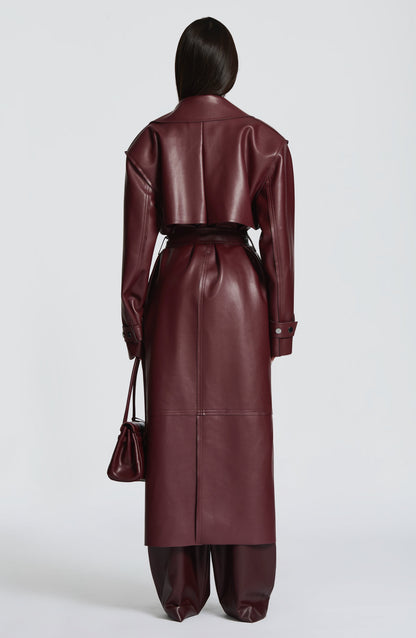 Bridget Trench Coat - Plum