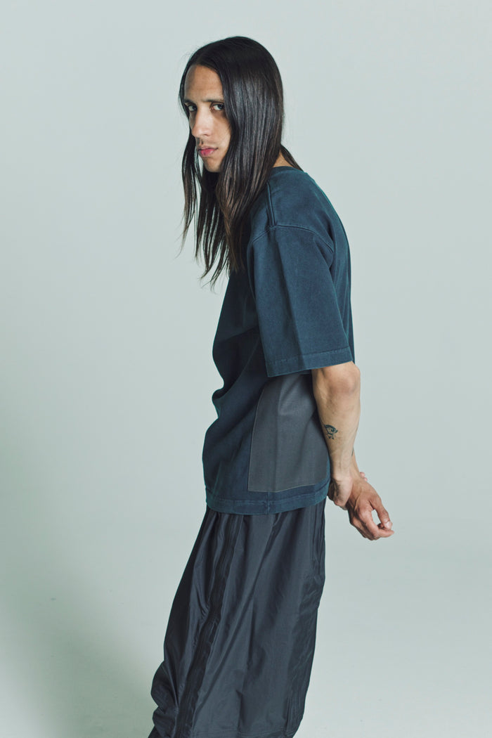 Brigadiere Blue Panel 8oz Utility Short Sleeve T-Shirt