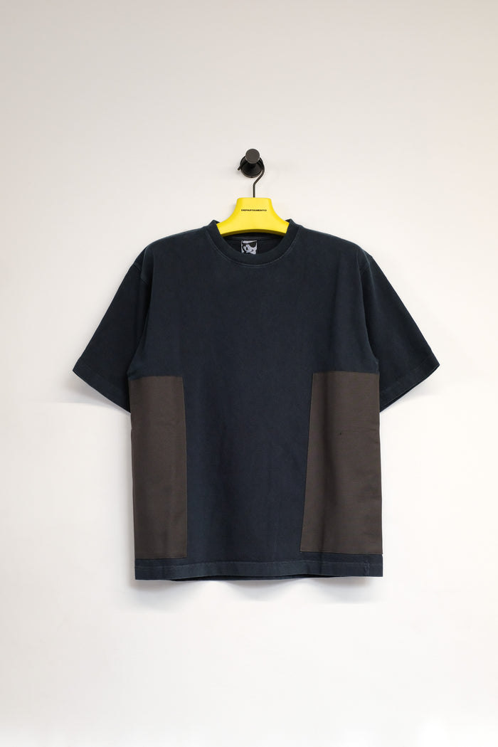 Brigadiere Blue Panel 8oz Utility Short Sleeve T-Shirt | GR10K | DEPARTAMENTO