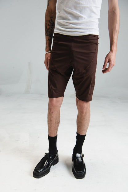 Brown Embossed Cycling Shorts | Martine Rose | DEPARTAMENTO