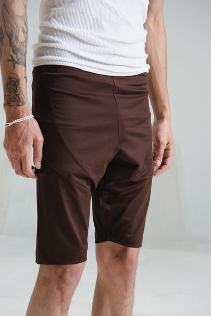 Brown Embossed Cycling Shorts | Martine Rose | DEPARTAMENTO