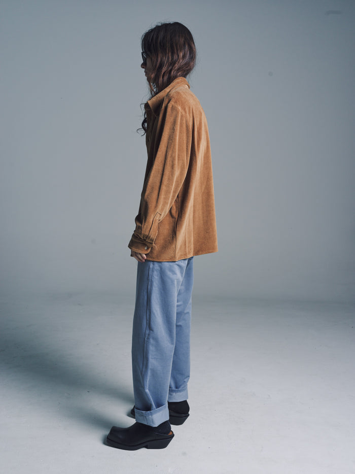 Brown Velvet Small Shirt | Camiel Fortgens | DEPARTAMENTO