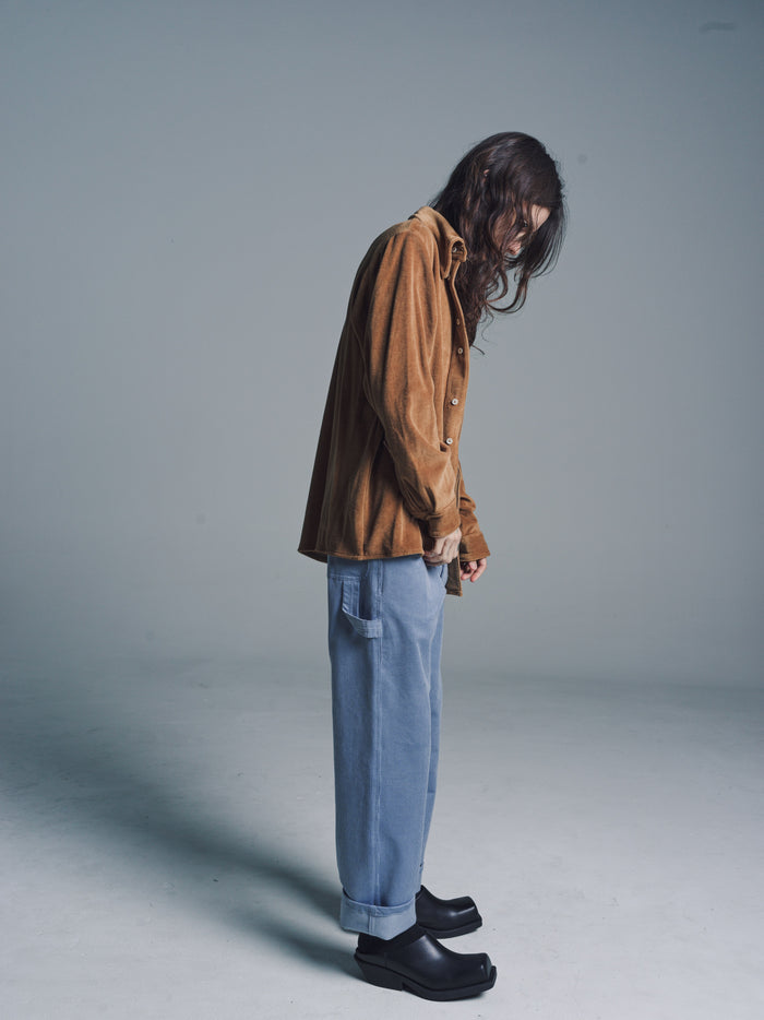 Brown Velvet Small Shirt | Camiel Fortgens | DEPARTAMENTO