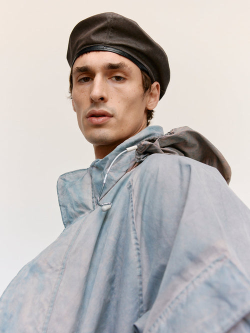 Brown Wash Out Nylon Beret | Our Legacy | DEPARTAMENTO
