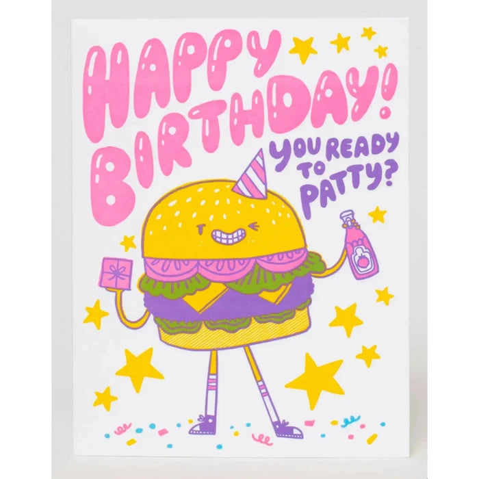 Burger Birthday Card