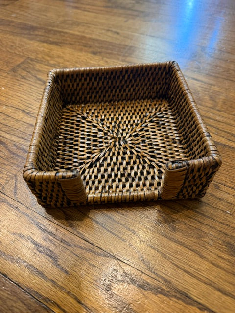 Burma Rattan Cocktail Napkin Holder