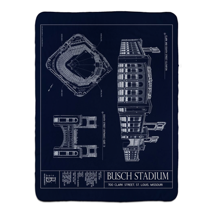 Busch Stadium Fleece Sherpa Blanket