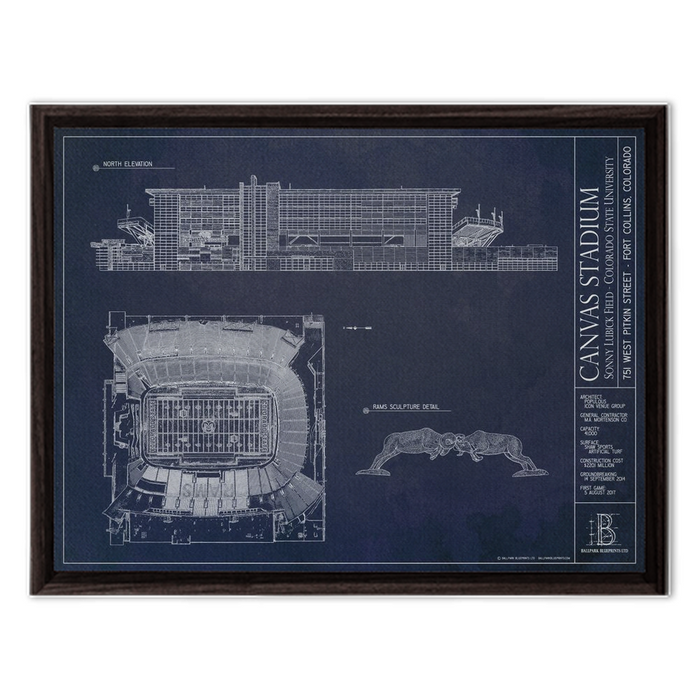 Framed Canvas - Small - Walnut