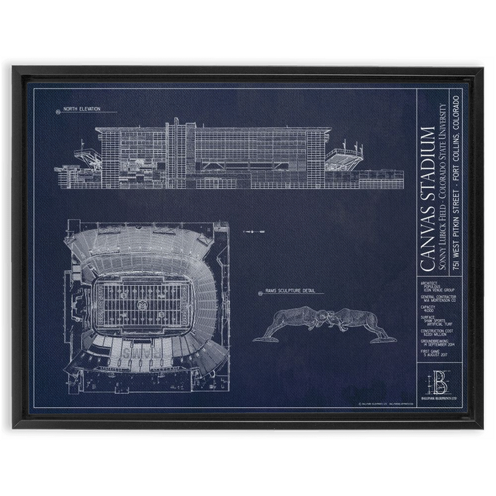 Framed Canvas - Large - Black