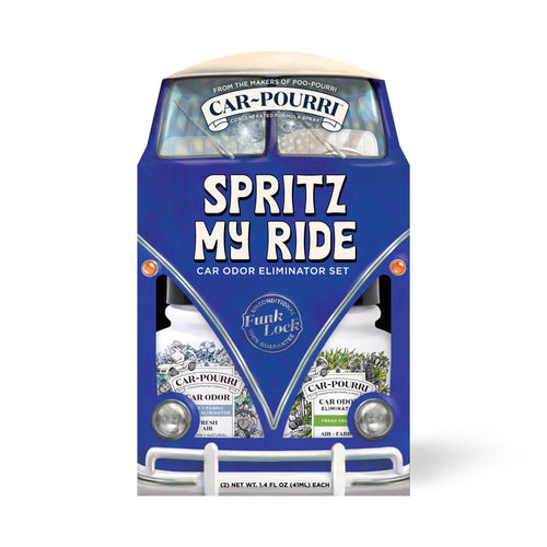 Car~Pourri Air + Fabric Spritz My Ride 1.4oz 2-Pack Gift Set