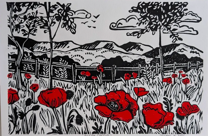 Caren Innes, Alpine Poppies