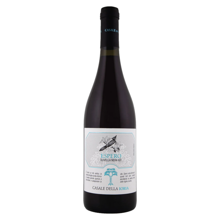 Wine bottle with label reading 'ESPERO'