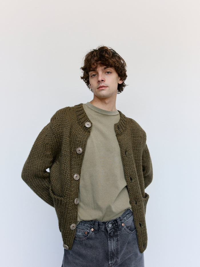 Cavalry Olive Cotton Box T-Shirt