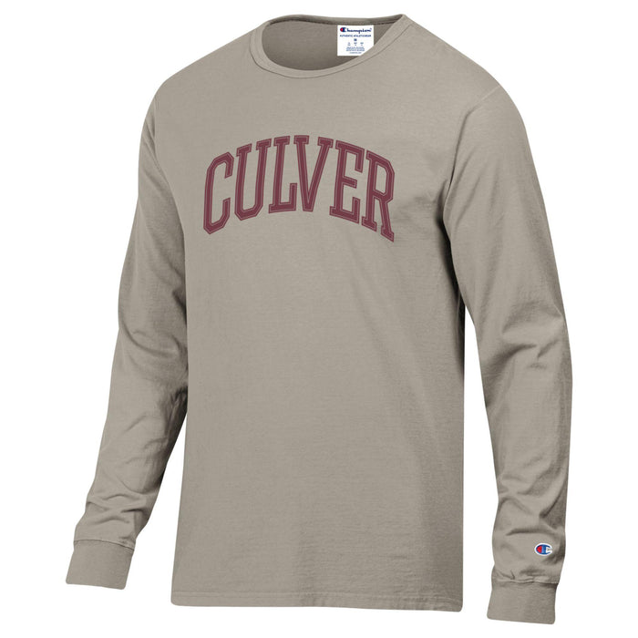 Champion Garment Dyed Long Sleeve Tee - Arctic Cold Beige