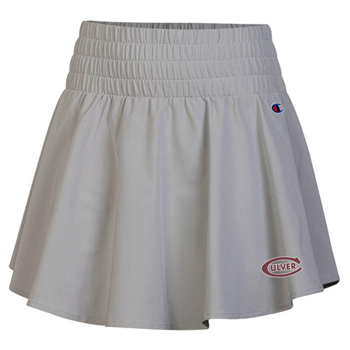 Champion Women's Tailgate Ruffle Skirt- Silver Opal