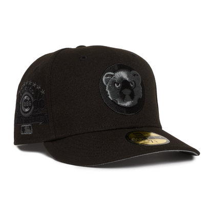 Chicago Cubs Black on Black Silver Logo 1990All Star Game