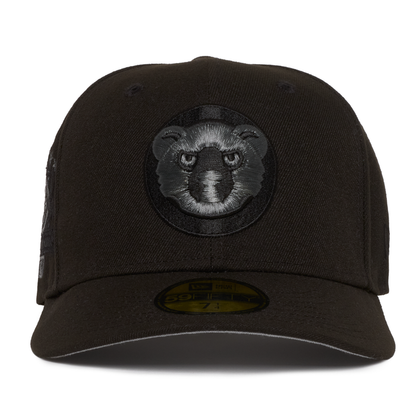 Chicago Cubs Black on Black Silver Logo 1990All Star Game