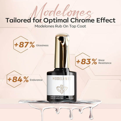 Free Chrome Powder Top Coat 10ml Gift MODELONES #